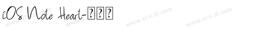 iOS Note Heart字体转换